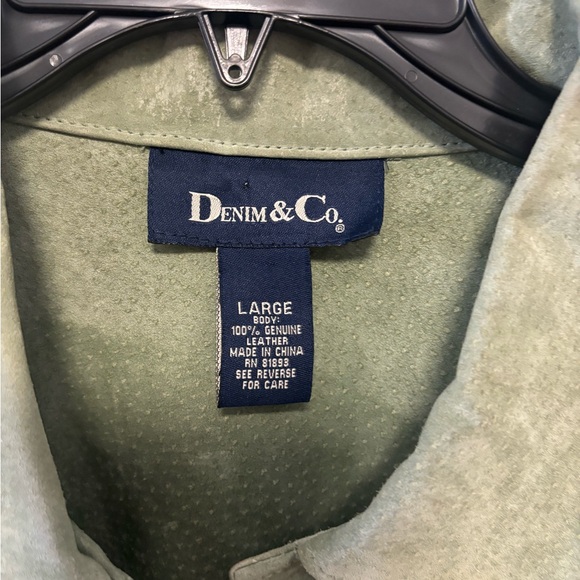 Denim & Co Green Blazer Jacket Women’s Size: Large - Picture 5 of 6